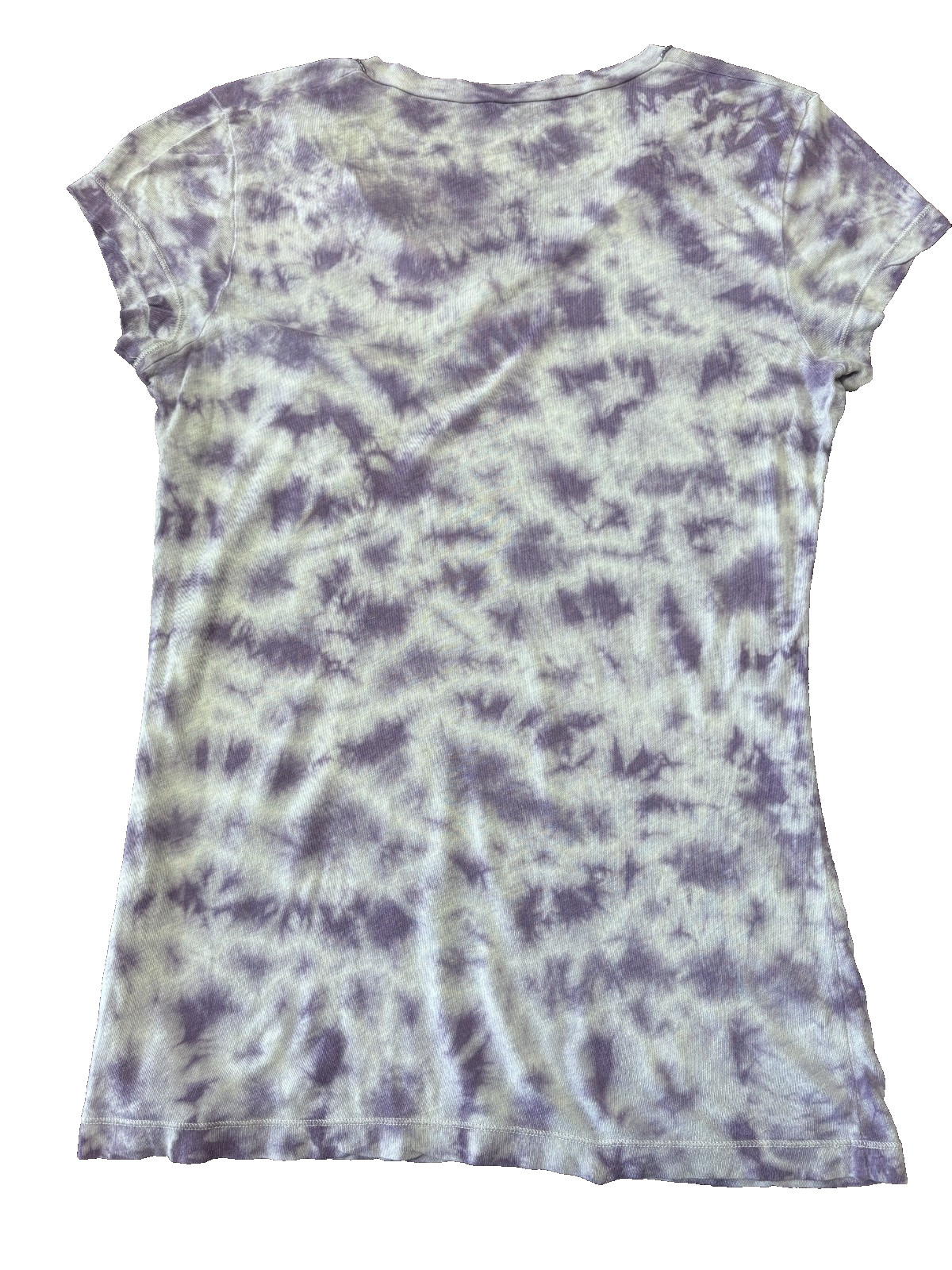 Calvin Klein Jeans Purple Short Sleeved V-Neck Tie Dye T-Shirt Size Small