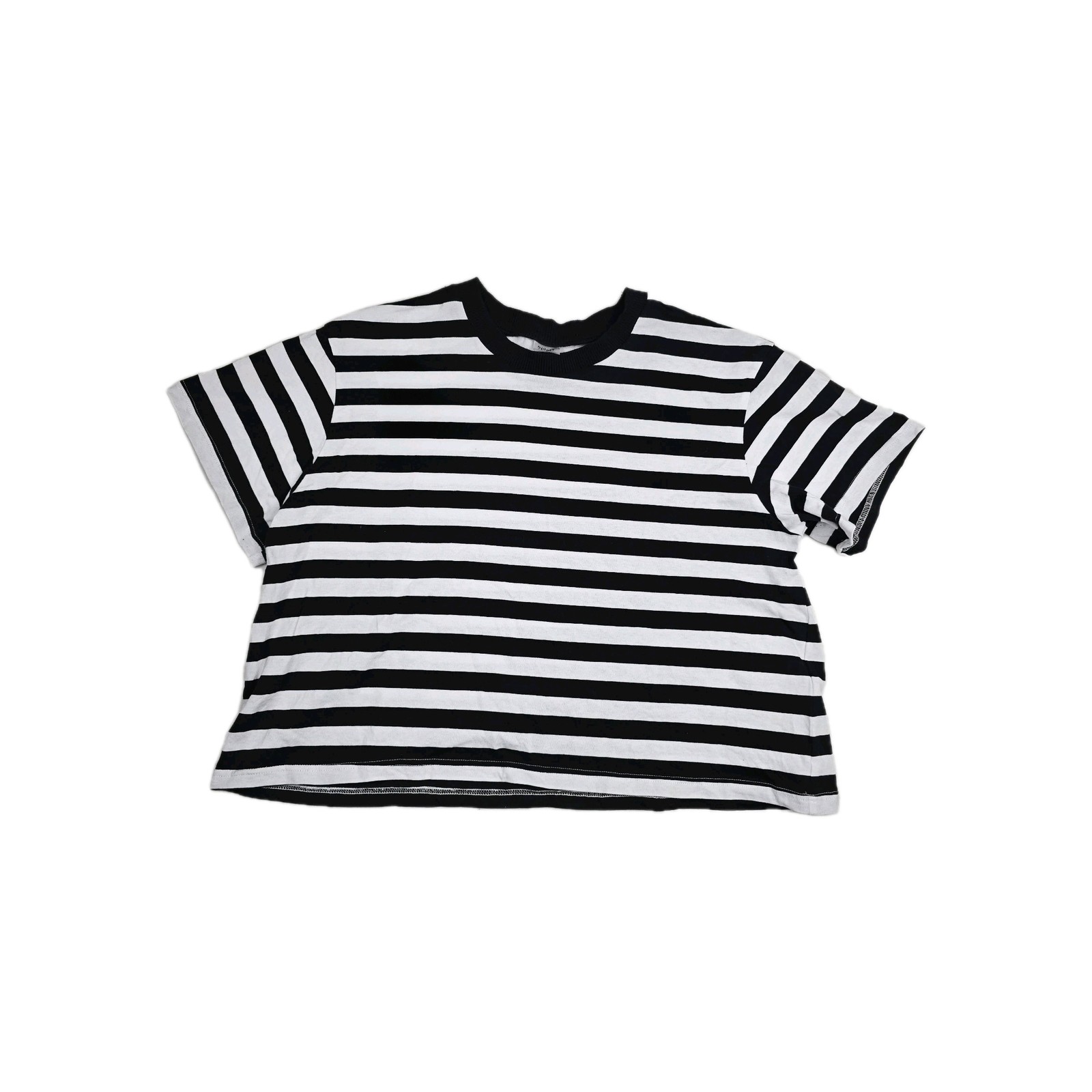 Spirit Halloween Costume Robber White Black Striped Shirt Women’s Size 1X Top