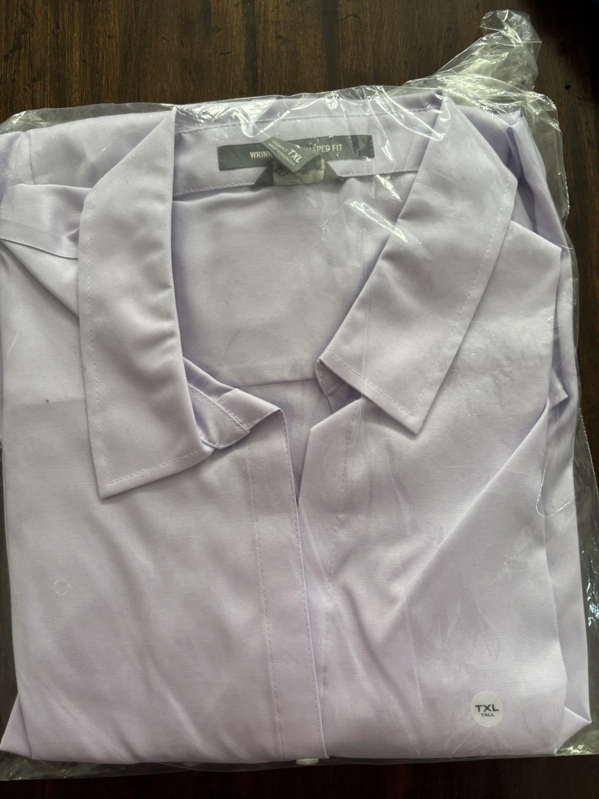 Eddie Bauer Lavender Collared Button-Up 3/4 Sleeve Womens TXL Tall