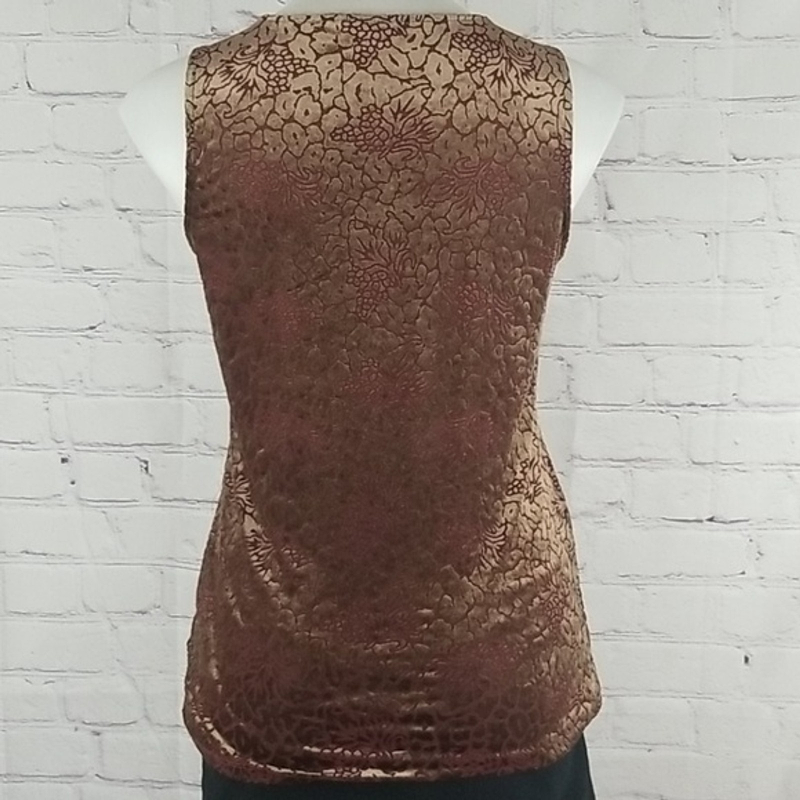 Finn & Grace whimsigoth velvet burnout sleeveless top size XS
