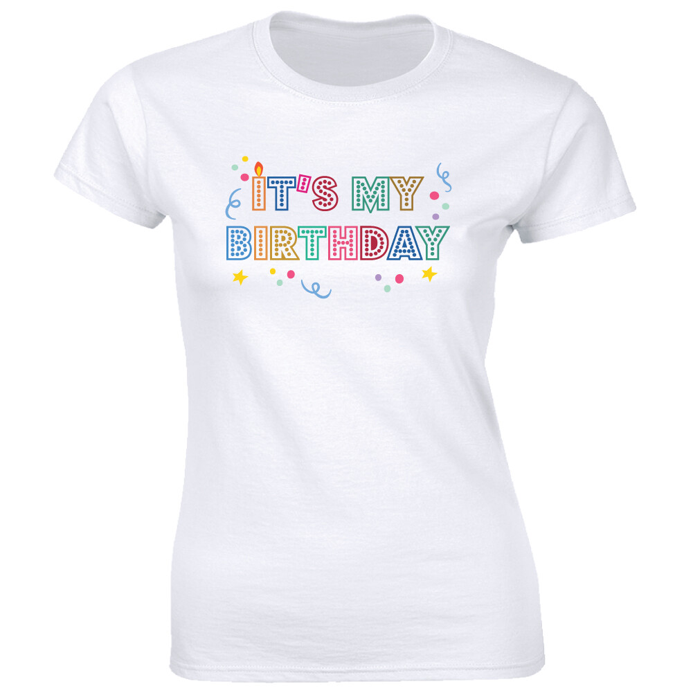 It’s My Birthday T-Shirt for Women Birthday Party Celebration Gift Tee