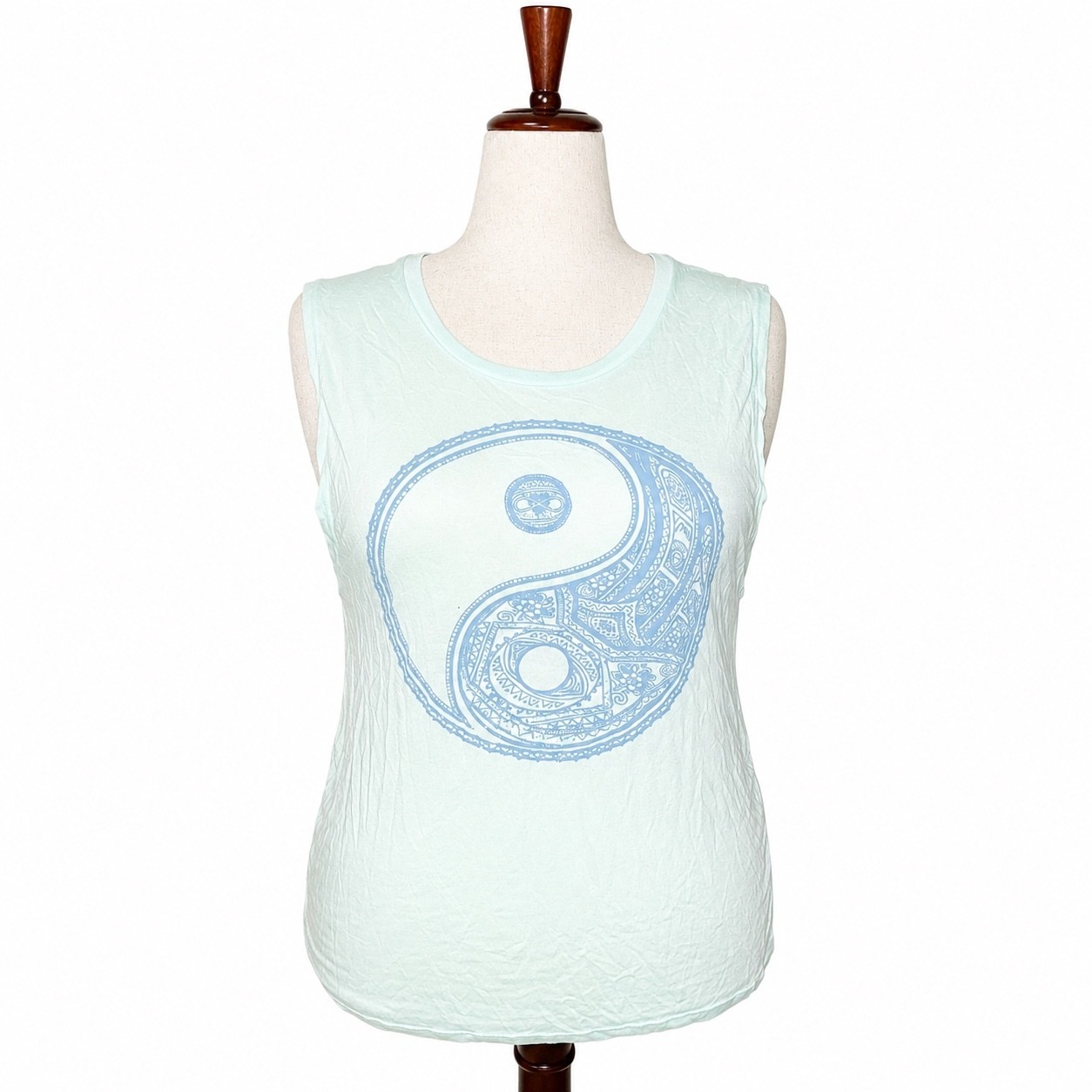 Fifth Sun Women’s Sleeveless Yin Yang Graphic Tank Top XL