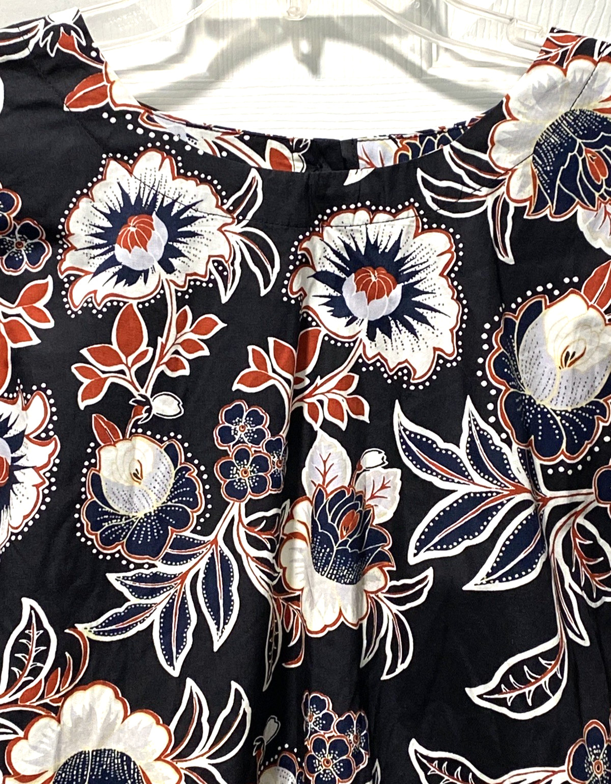 Who What Wear Top Button Up Back Multicolor Floral Long Sleeve Work Size 2X NEW