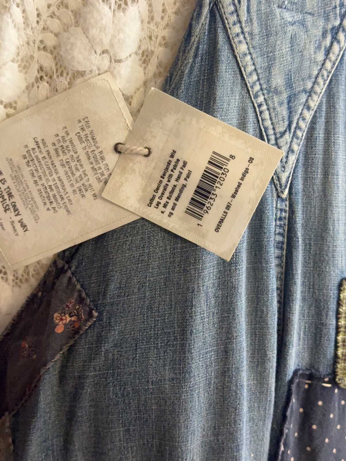 Magnolia Pearl Benjamin Patches Overalls NWT / Sold Out / Collector Piece