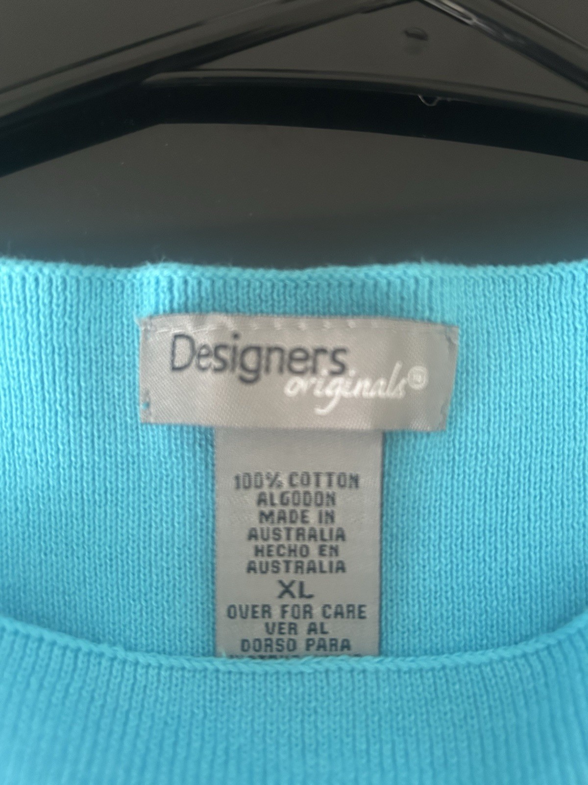 Designar Stech Top Blue 100% Cotton XL Slevelles