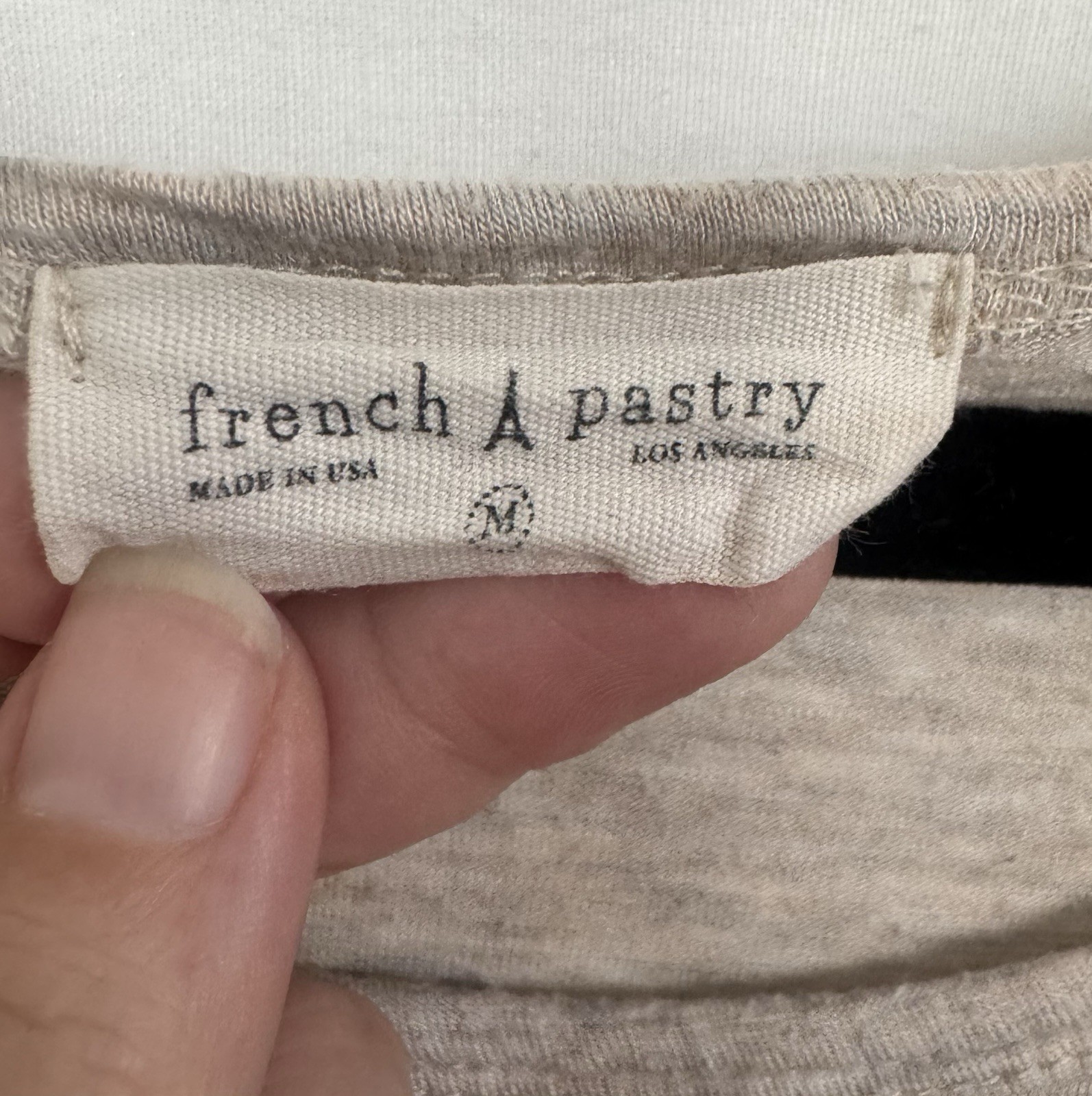 French Pastry Do What You Love Heathered Graphic Tee Sz M Boho Minimalist Yoga