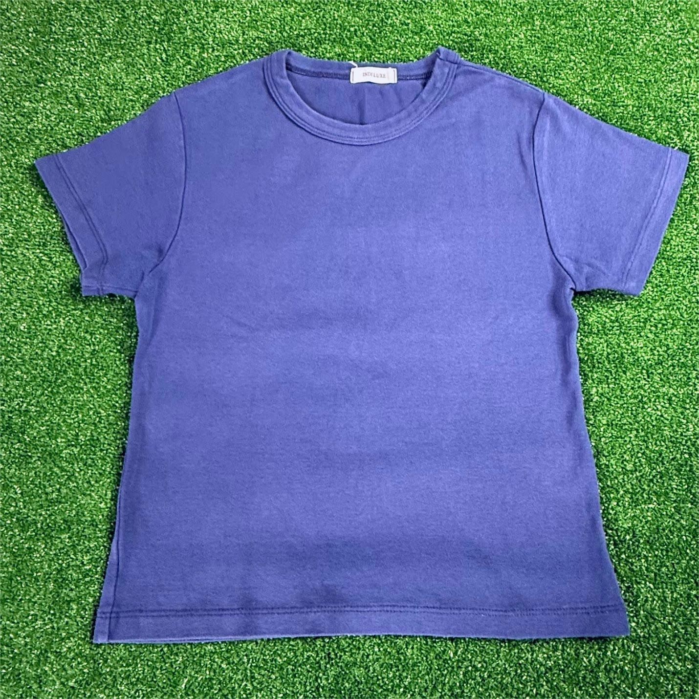Indibrand Indiluxe Korean Navy T-Shirt Women’s Short Sleeve Crew Neck Size XS