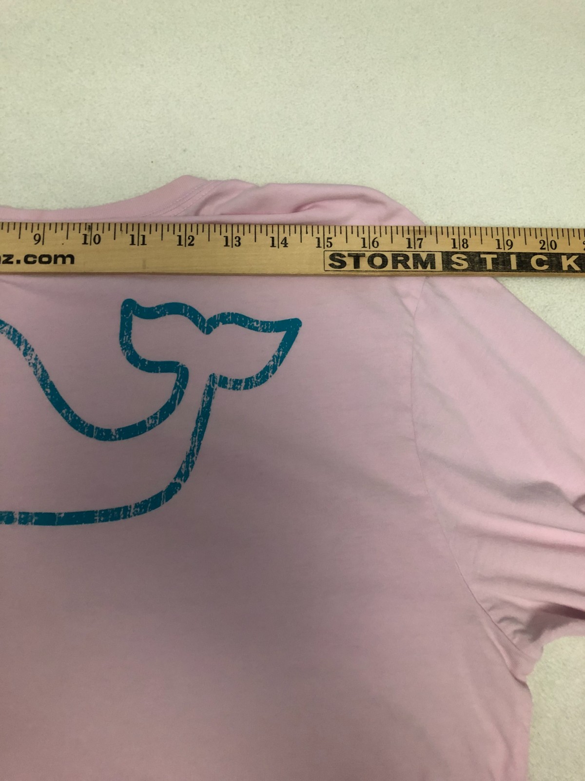 Vineyard Vines Women’s Long Sleeve Shirt Pink M Large Whale Back Pocket Logo