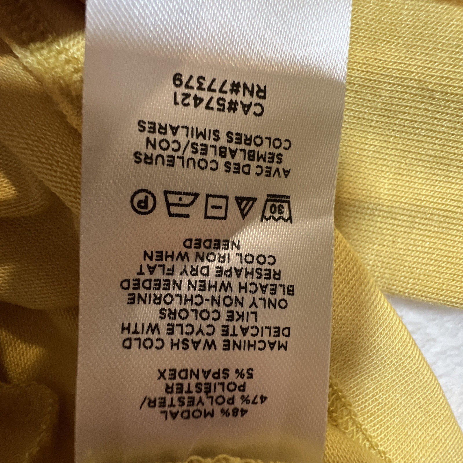 Ann Taylor Off Shoulder Top Shirt Size XL Womens Yellow Sunshine Soft Modal NWT