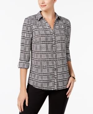 Charter Club Women’s Black Two Pocket Blouse 100% Polyester NWT Size L MRSP$69