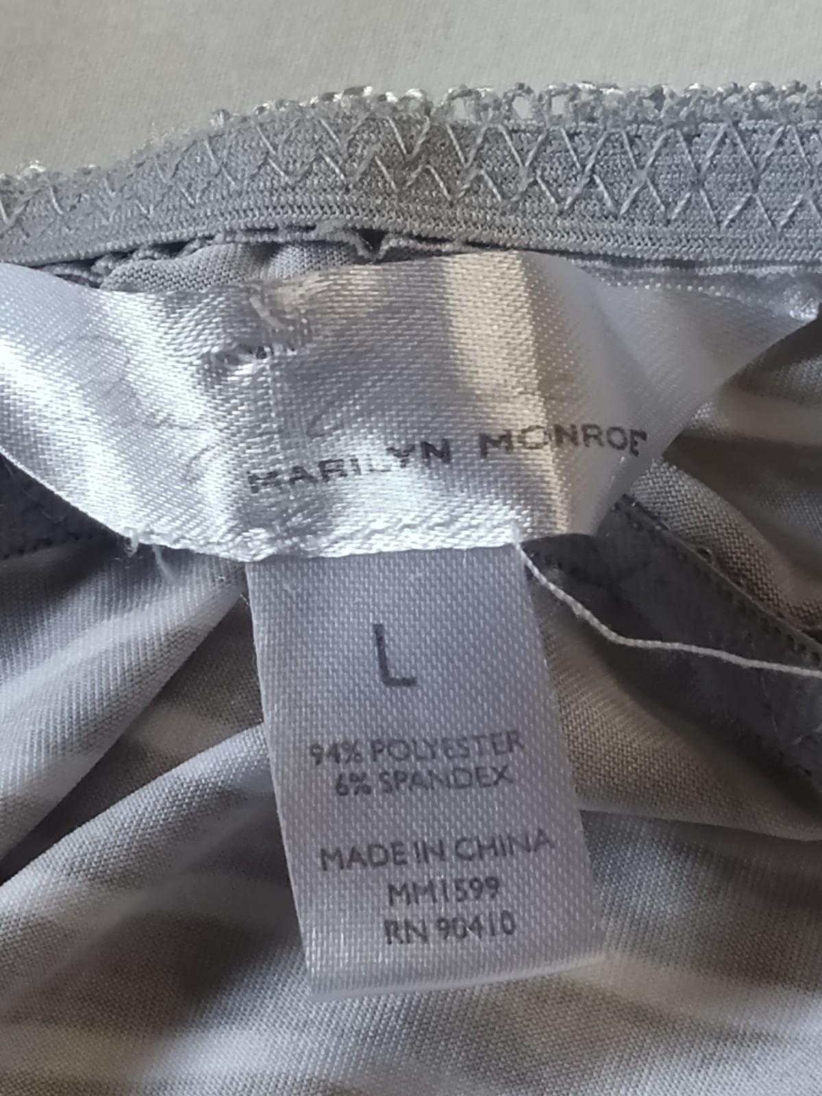 Marilyn Monroe Camisole Black White Striped Spaghetti Strap Lace Bow Size Large