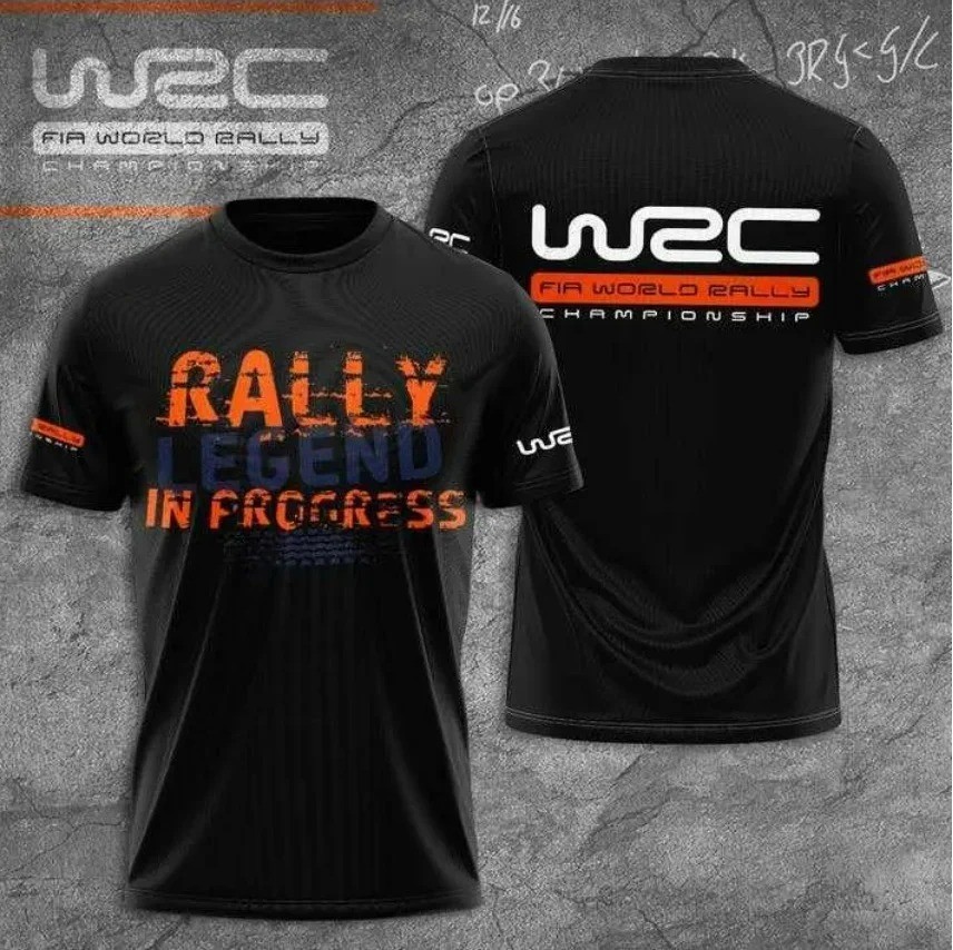 2025 Summer WRC Rally 3D Printed T-Shirt Unisex Breathable Loose Fit Fashion Tee