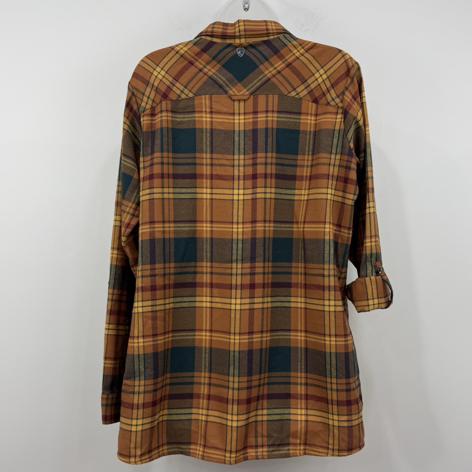 Kuhl Ferrata Tunic Flannel Shirt Women L NWT Copper Granola Girl Outdoors Hiking