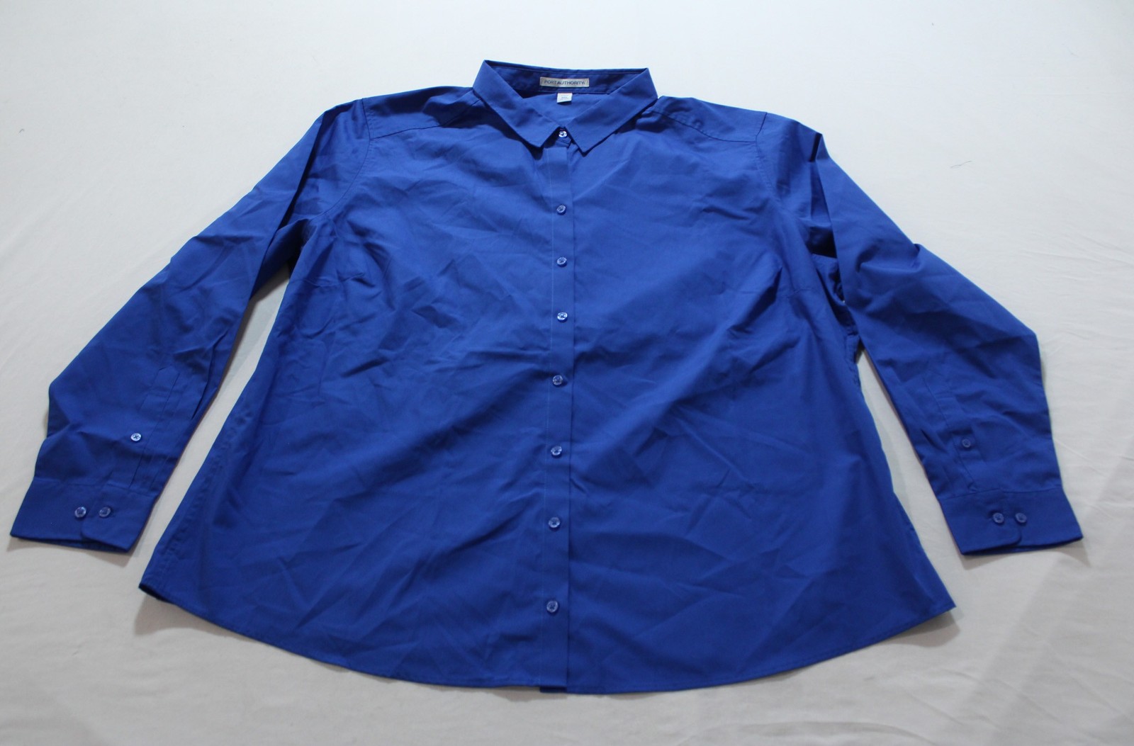 Port Authority Women’s Button Down Carefree Poplin Shirt JL3 True Royal Size 3XL