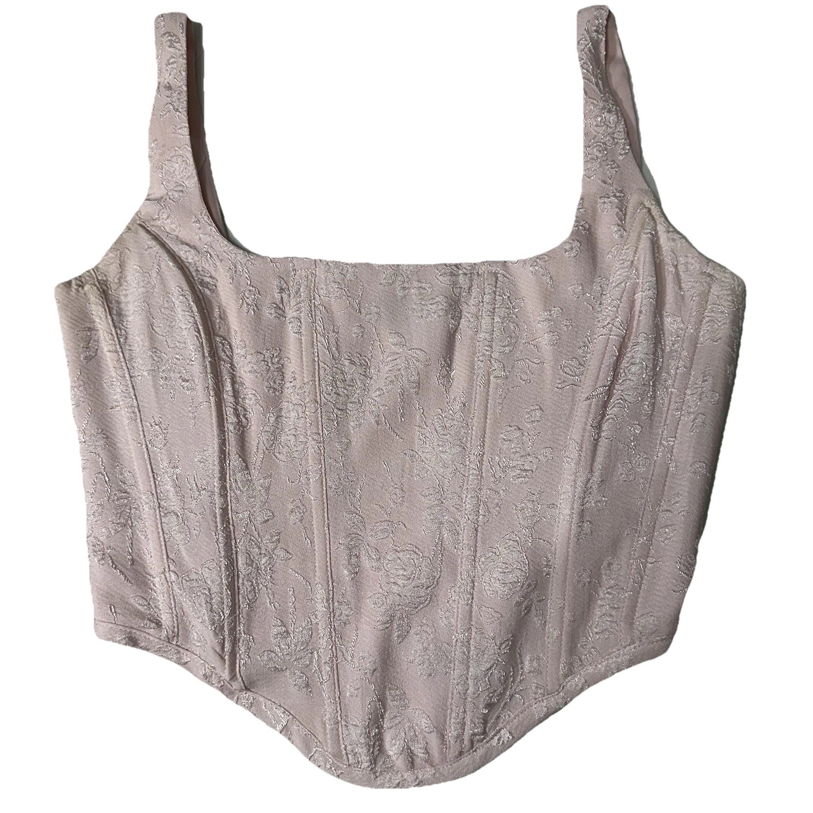 Cotton Candy LA Pink Light Pink Cropped Halter Top size M coquette fairy