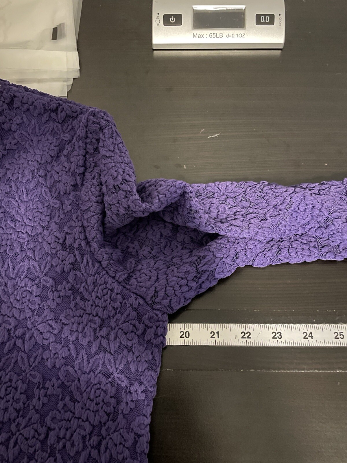 Coldwater Creek Womens Top Large Purple Floral Lace Victorian Romantic Fairy