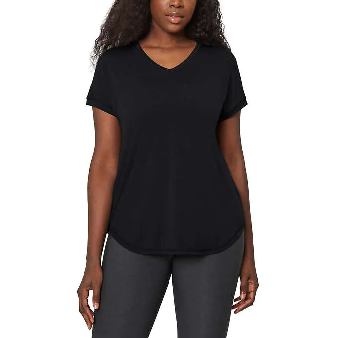 Mondetta Ladies’ Ultra Soft V neck Everyday Modal Stretch Shirt | J52