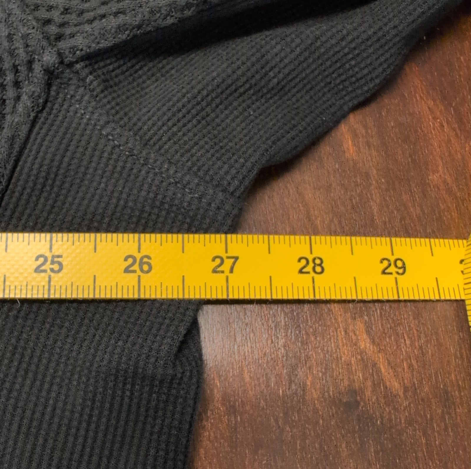 Aerie LumberJane Waffle Shirt Sz Medium Shacket Oversized Button Up Black