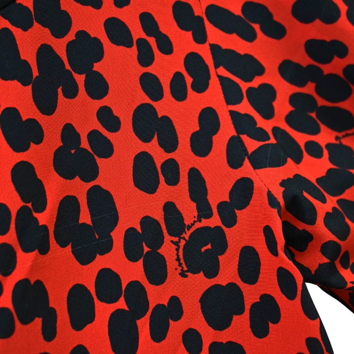 Givenchy Paris Red Black Animal Print Silk Top Size 38 Approx US 6