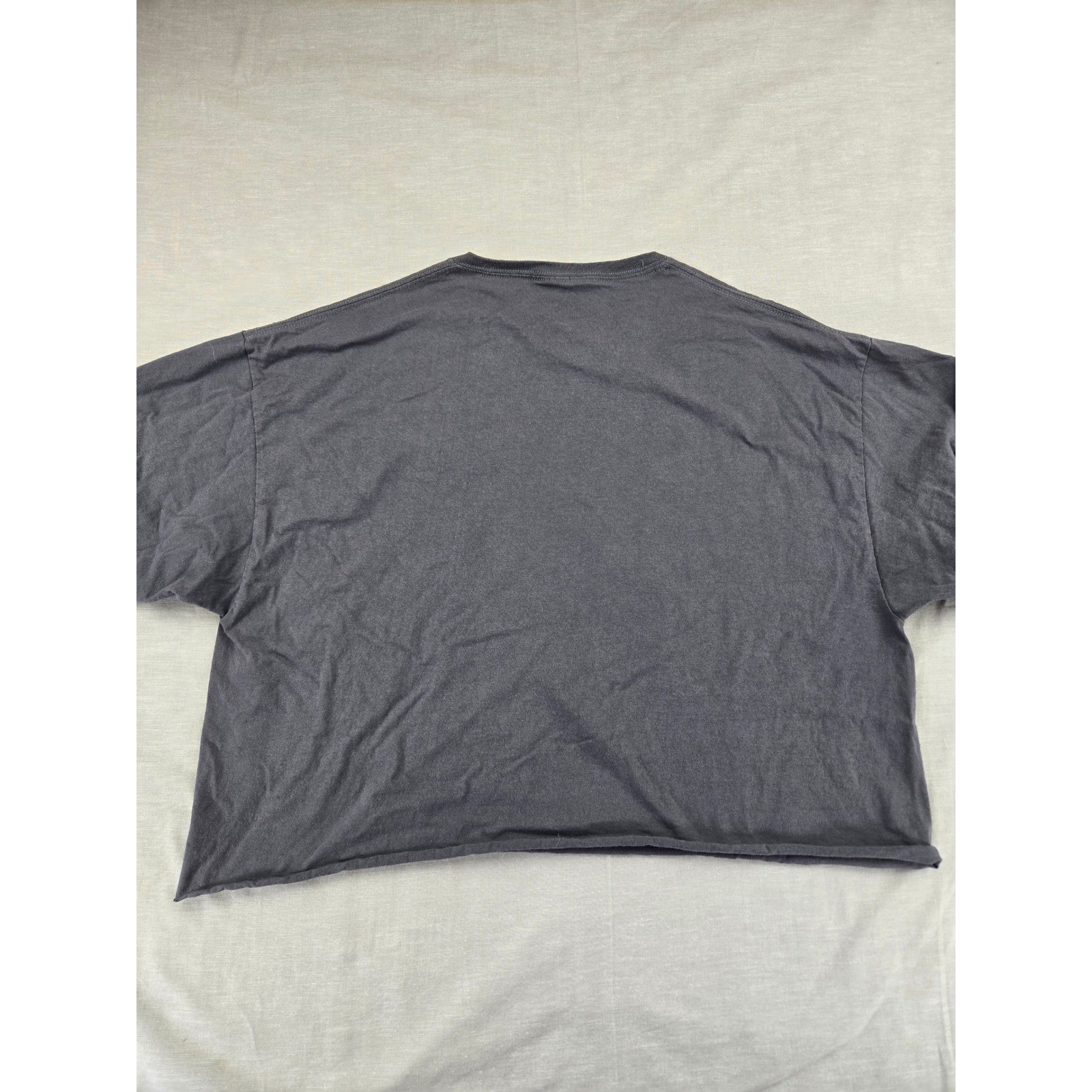 Modern Lux Charcoal Gray Sun and Moon Celestial Graphic Crop Tee XL JT22909