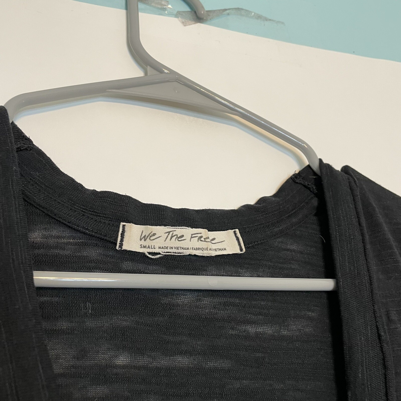 We The Free Black Heather Shirt Run Around Tunic Sleeveless Women’s Small