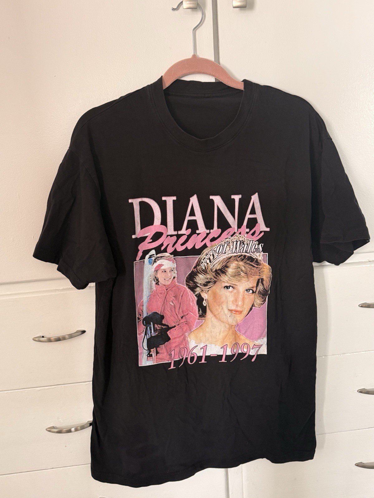 Princess Diana baddie Queen Graphic Tee One of A Kind Size Large