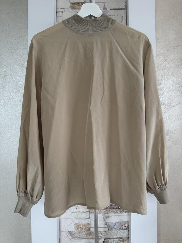 Women Akris Shirt Beige Knit 40 / L / 48