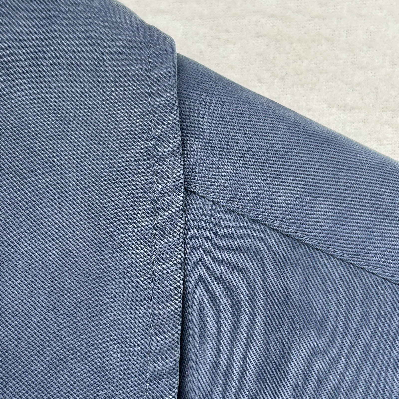 LL BEAN Top Womens LP Petite Soft Washed Utility Twill Button Up Roll Tab Blue