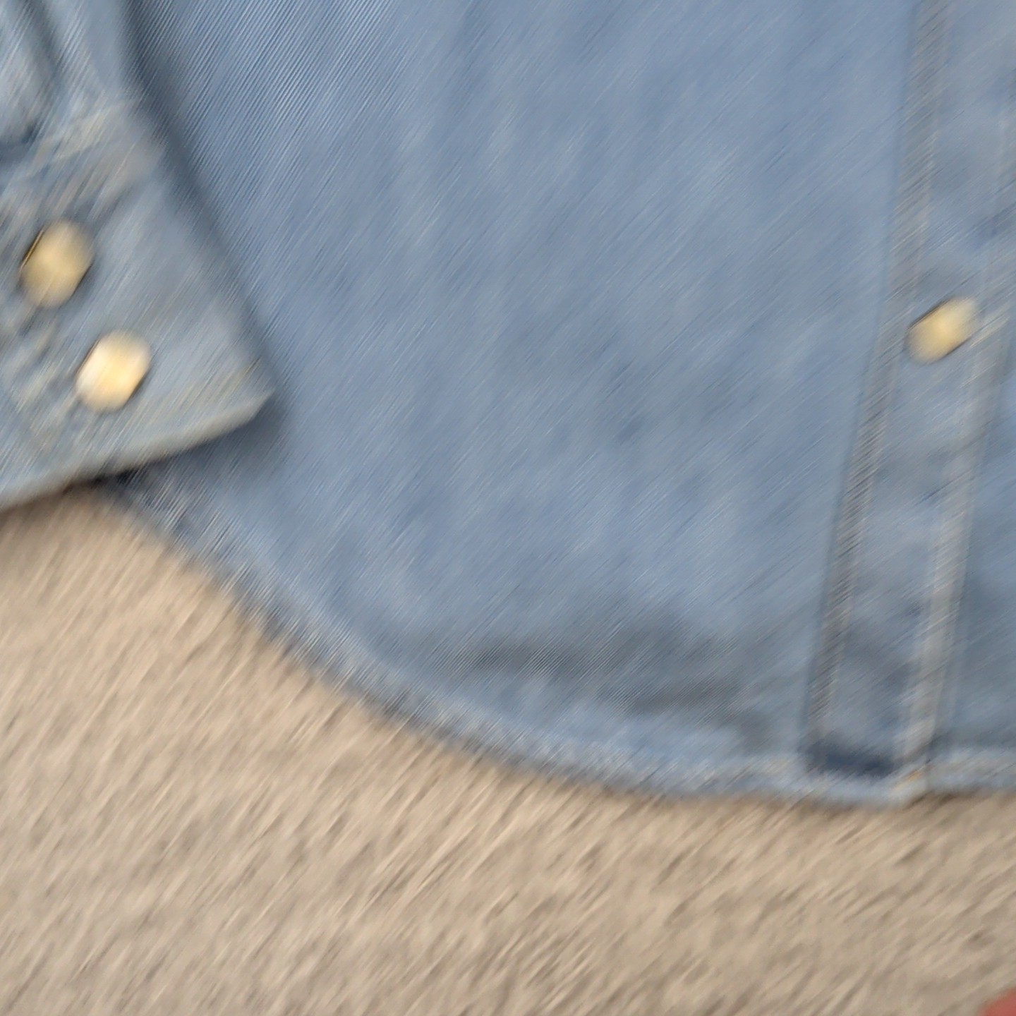 Gap 1969 Shirt Womens Small Blue Western Pearl Snap Chambray Denim Cowboy Yoke