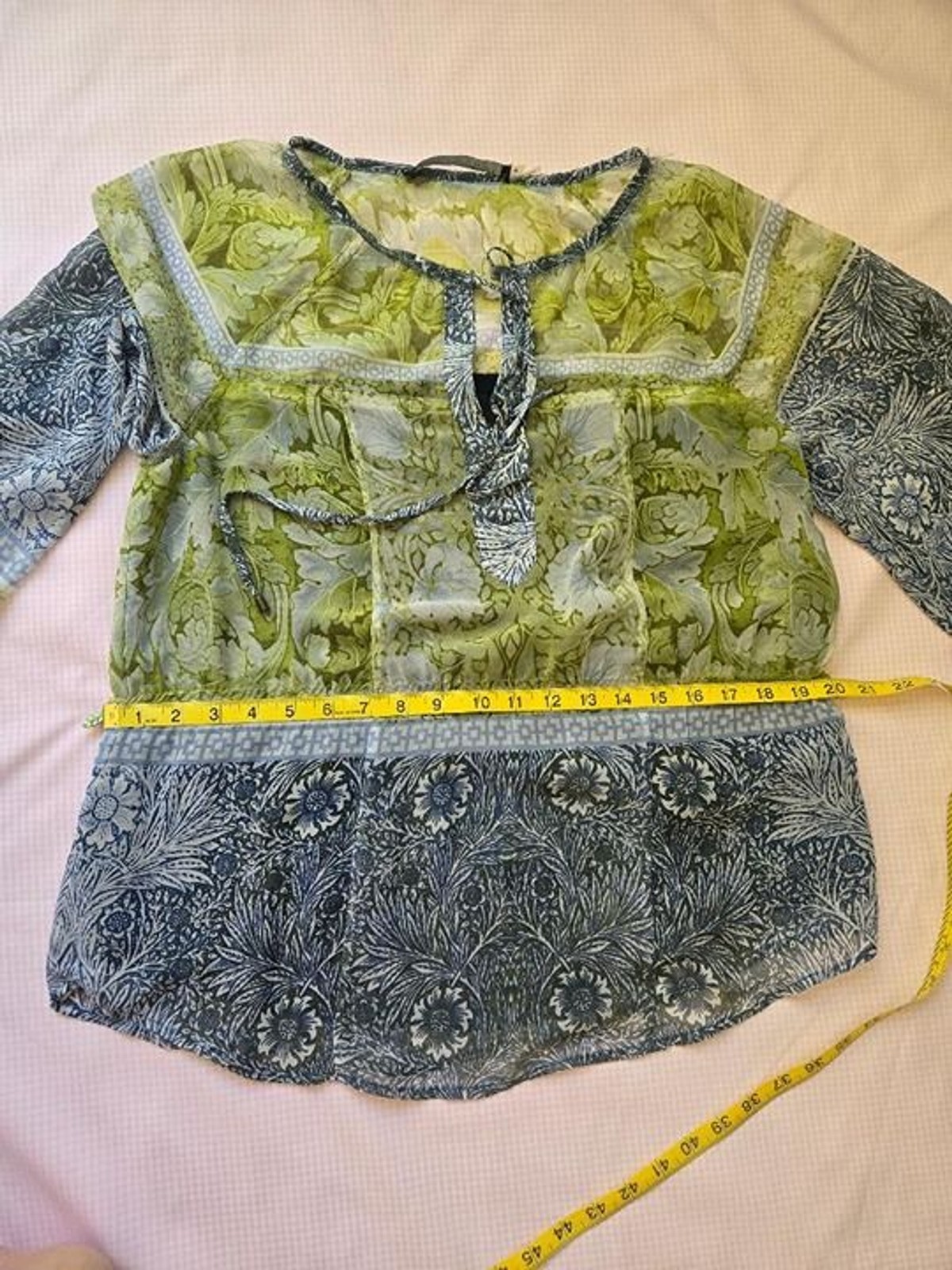 Ivanka Trump Floral Print Boho Chiffon Blouse. Size M. Pre-owned. mamaevaeg (33