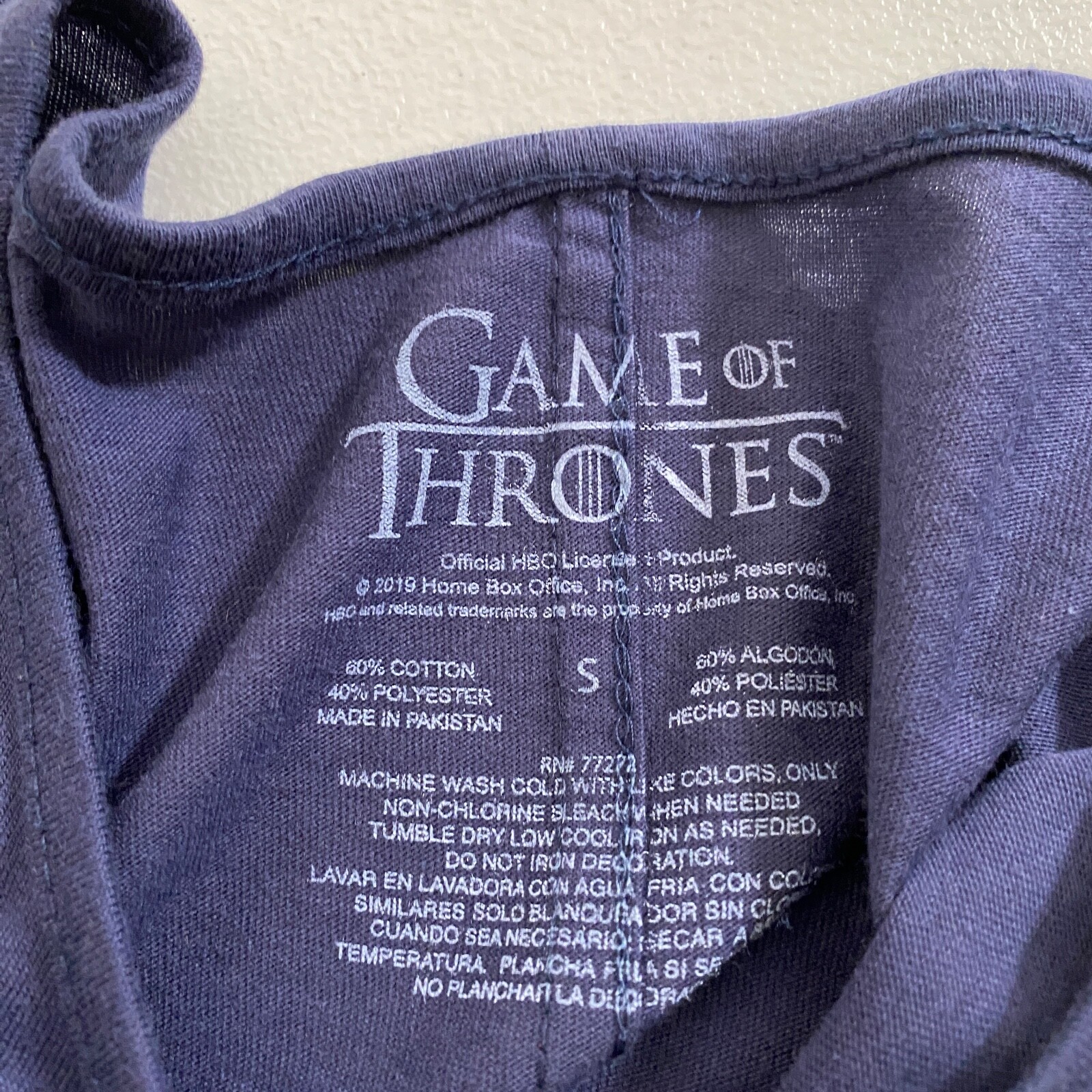 Game of Thrones T-Shirt Women’s Small Graphic Top Better With Wine in Belly