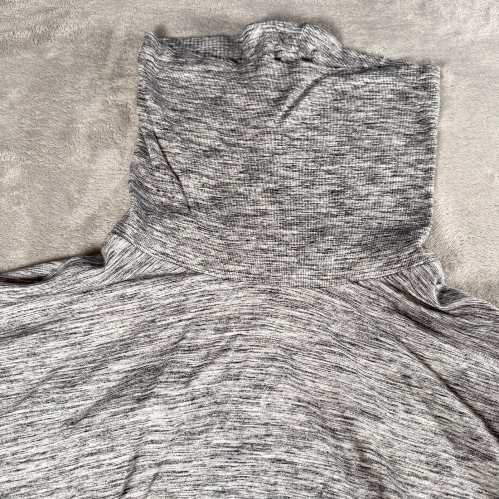 Ava & Viv Womens 2X Cowl Neck Top Black White Long Sleeve Knit Pullover