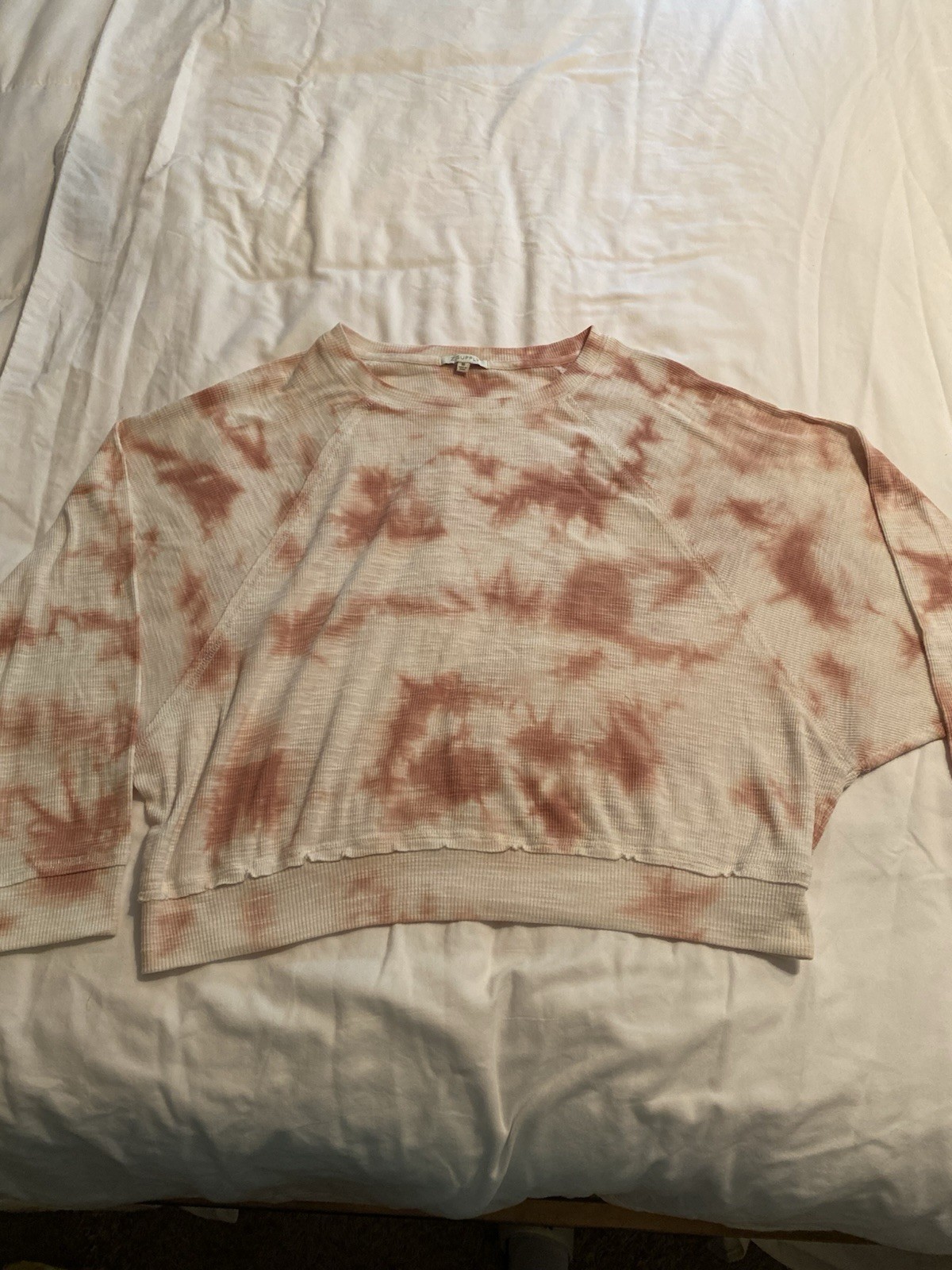 Z Supply Women’s Cropped Long Sleeve Shirt Sz M
