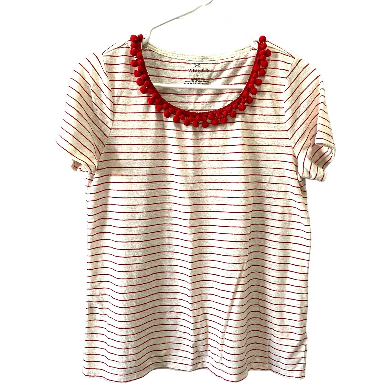 Talbots Women’s Striped Shirt SZ S preppy classic casual