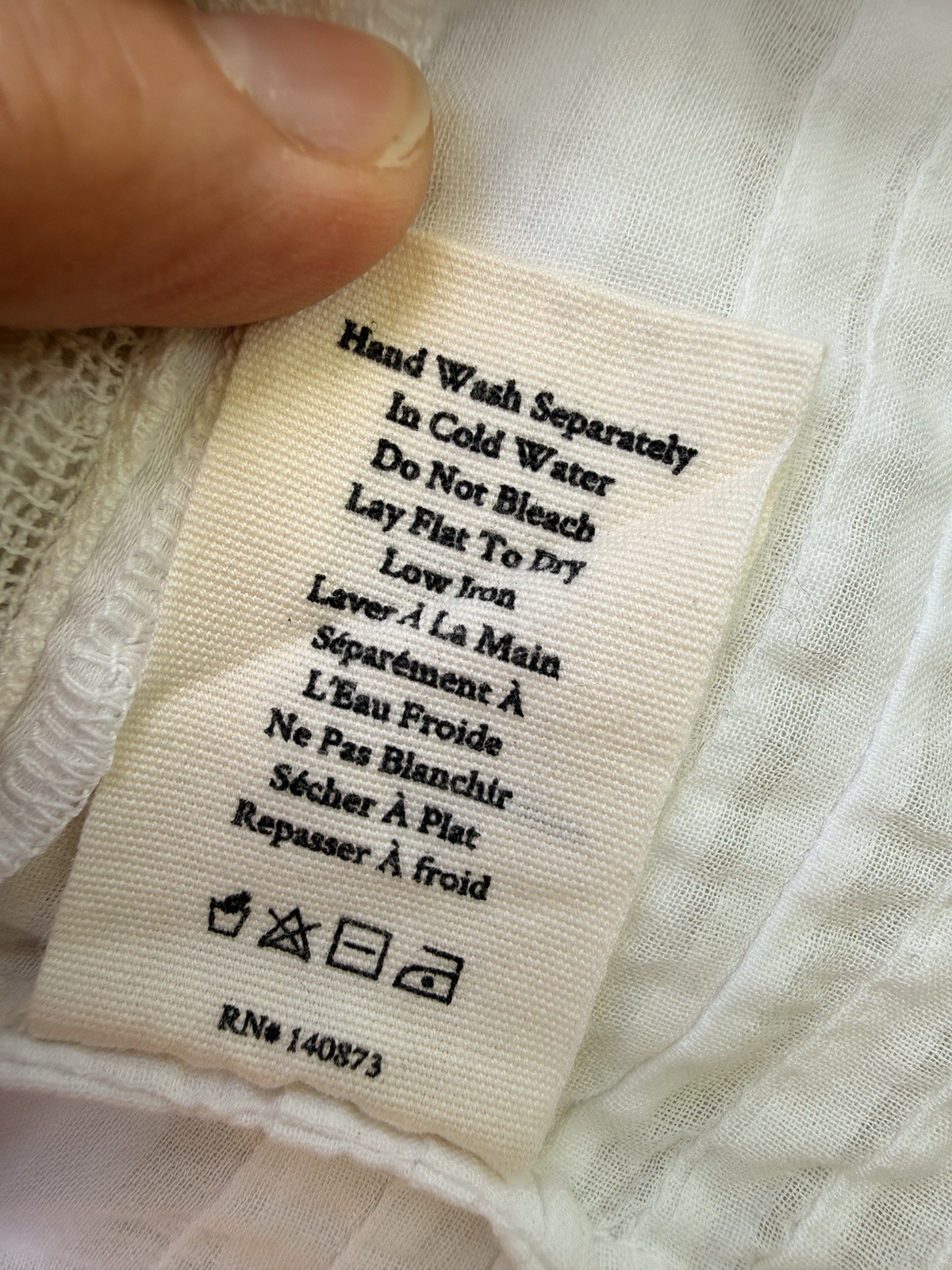 LoveShackFancy Cream Lace-Trim Button Camisole Sully Top S Cottagecore Coquette