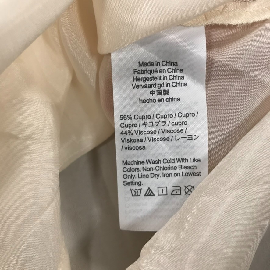 J. Crew Women’s Cupro Collared V-Neck Popover Top Medium BD789 Satin Silky NEW