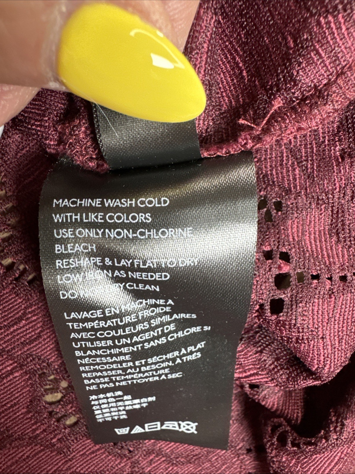NWOT FREE PEOPLE Olivia Lace Top Sz XL Dolman Balloon Poet Sleeve Burgundy Red