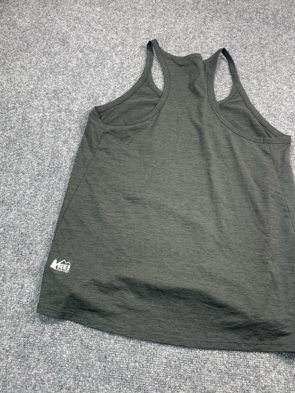 REI Shirt Womens Medium Sleeveless Racerback Outdoor Active Casual Gray