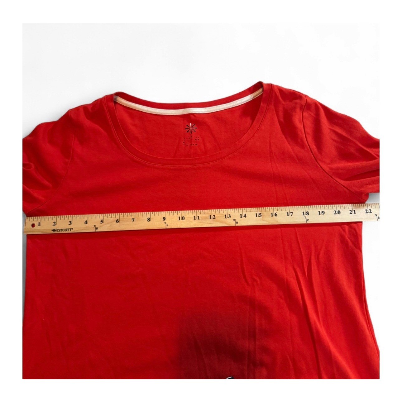 Isaac Mizrahi Live Soft Capsule Pima Cotton Capsule Scoop Neck Curved Hem Top XL