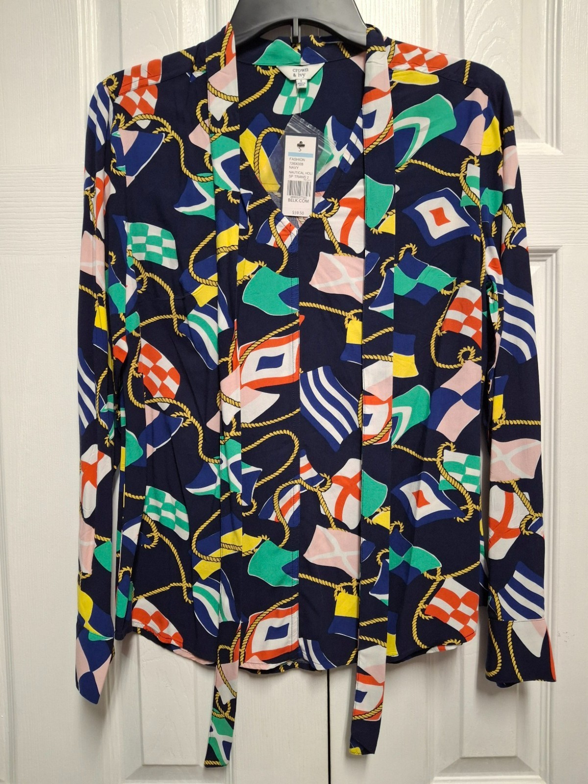 Crown & Ivy 6-Color Nautical Bouse Size S NWT