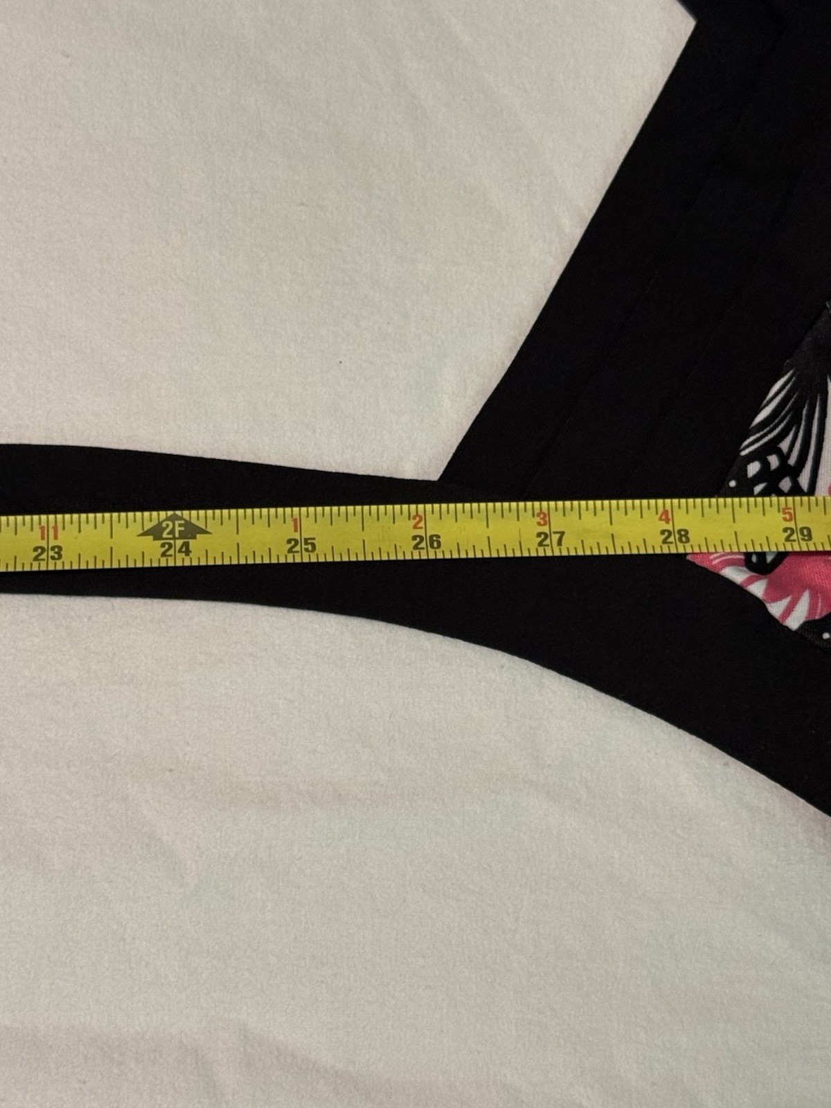 StudioY Women’s L Halter Top Adjustable Tie Crossover Butterfly Black Pink White