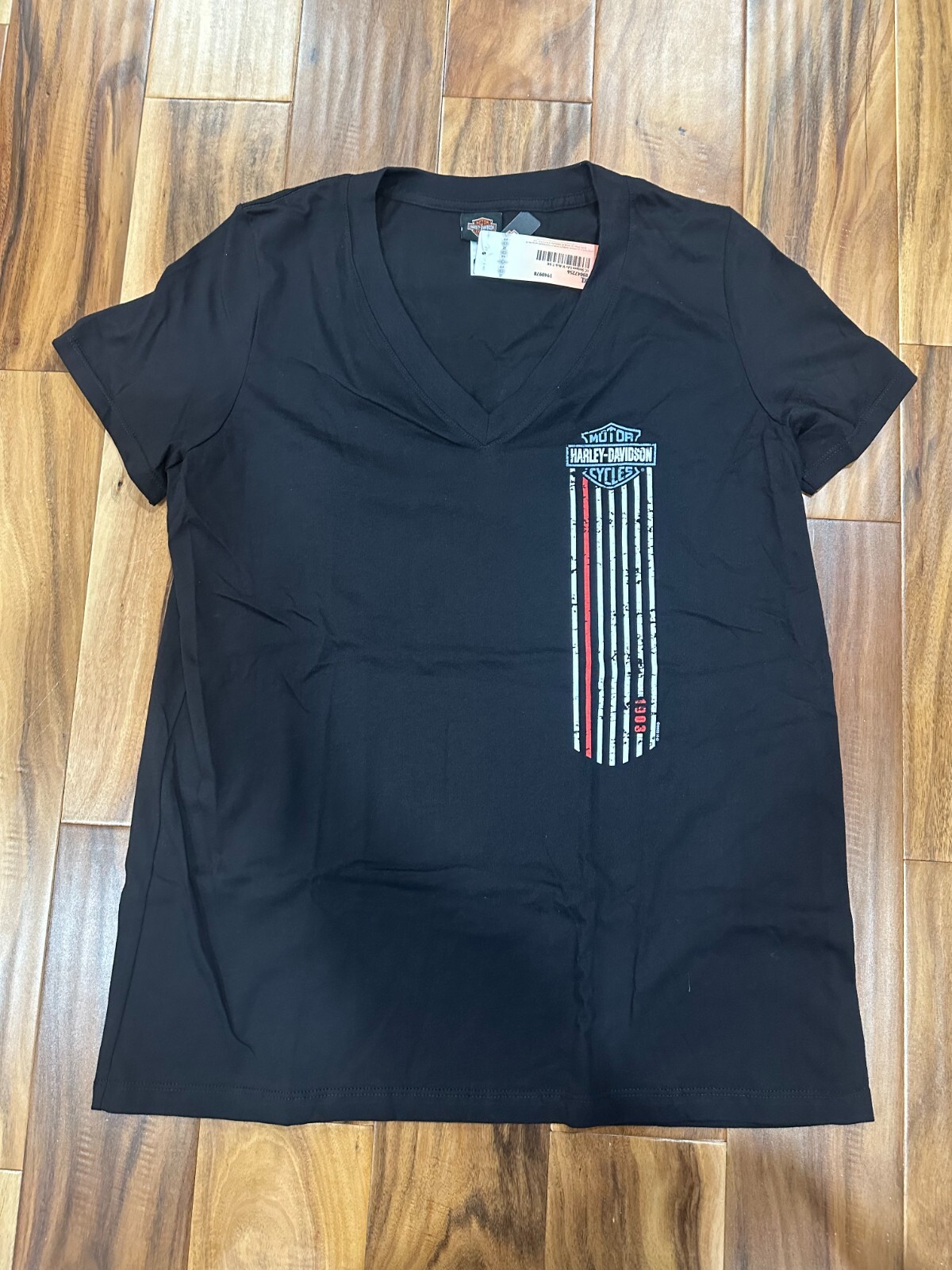 NWT Women’s Harley Davidson Black Shield Logo T-shirt Riders Birmingham XL