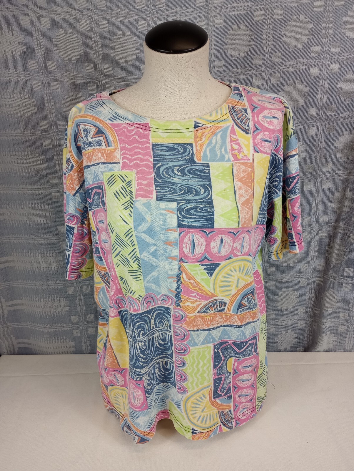 Vtg 90s Ashly Brent Top Shirt Women’s Size Large Saved By The Bell Style Look