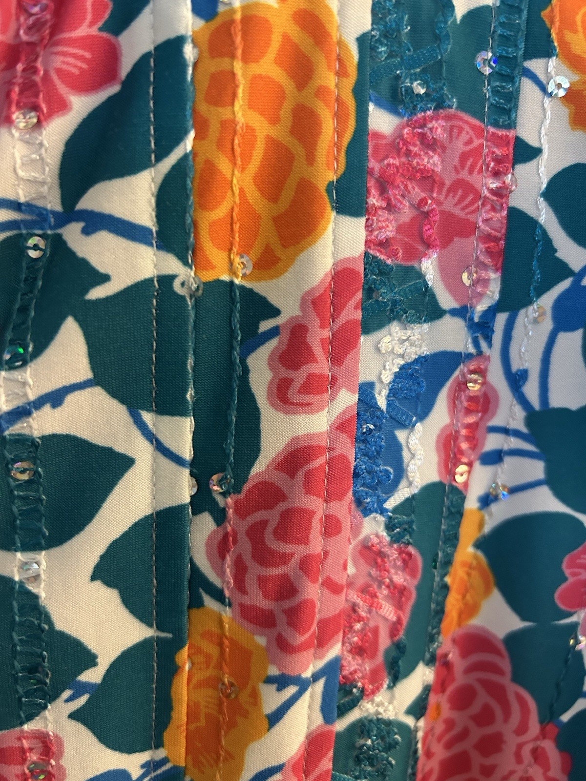 Ava And Grace Multicolor Floral Top Size L