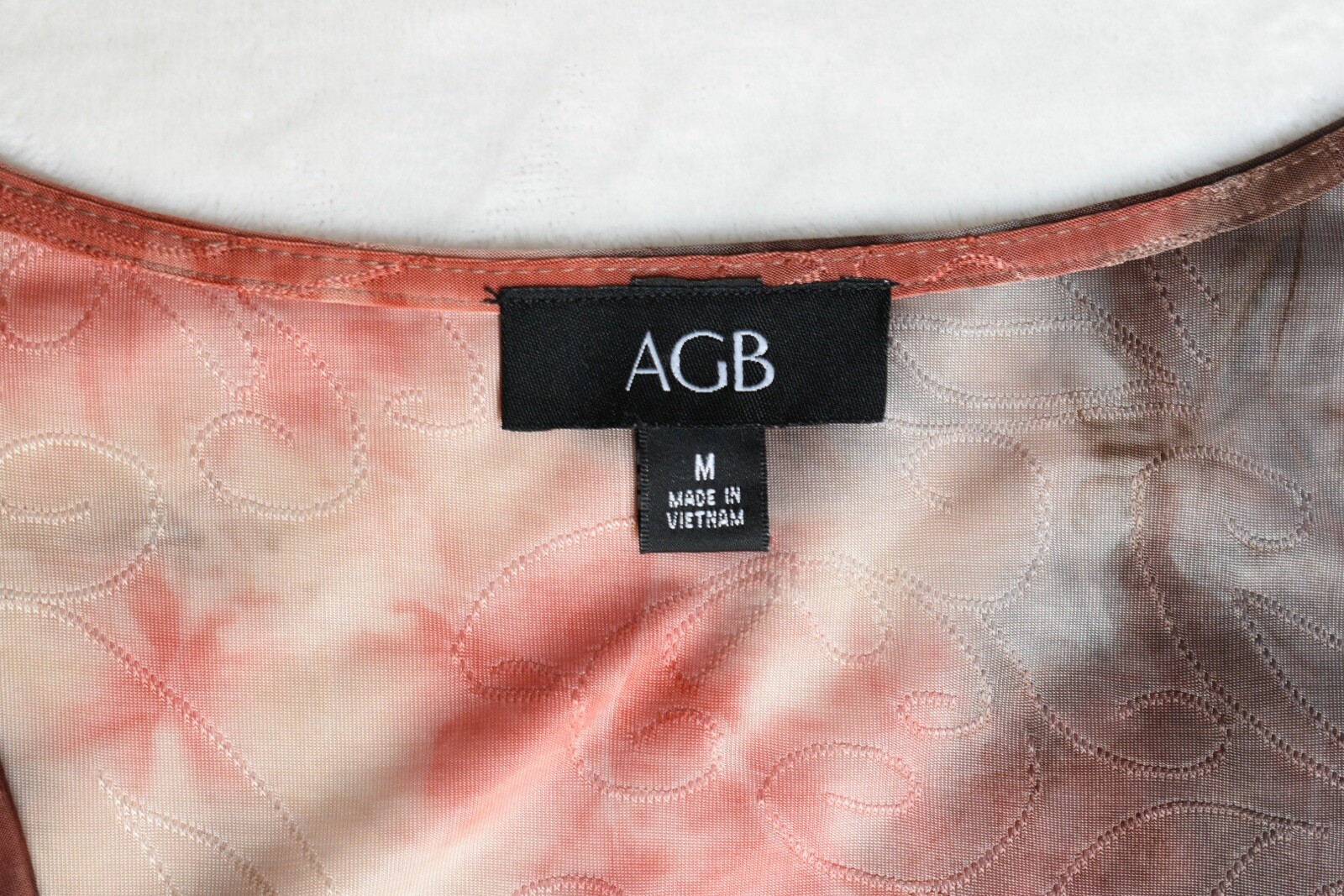 Boho Gathered Panel Blouse Flutter Sleeves Lined Fairy Tie Dye Abstract Design
