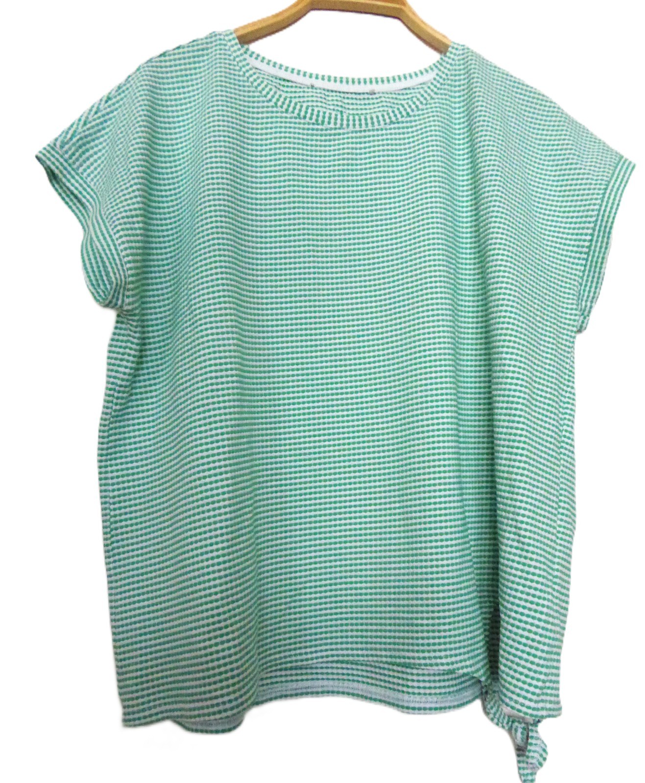 Beautiful Betty Barclay cotton mix stretch shirt size XL / 46 green White