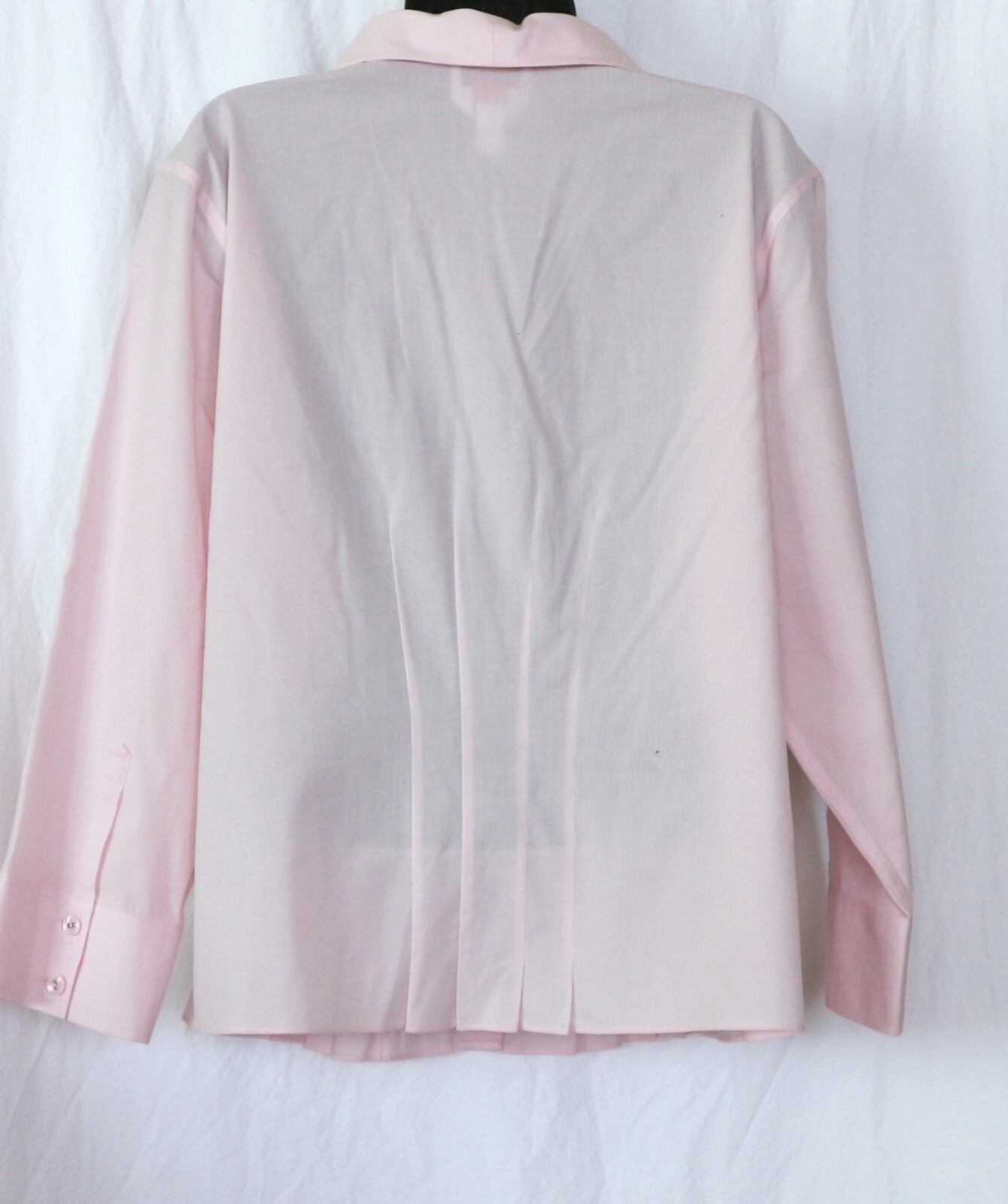 TALBOTS Pink Wrinkle Resistant Stretch Cotton/Lastol V-Neck Blouse – Sz 16 EXC