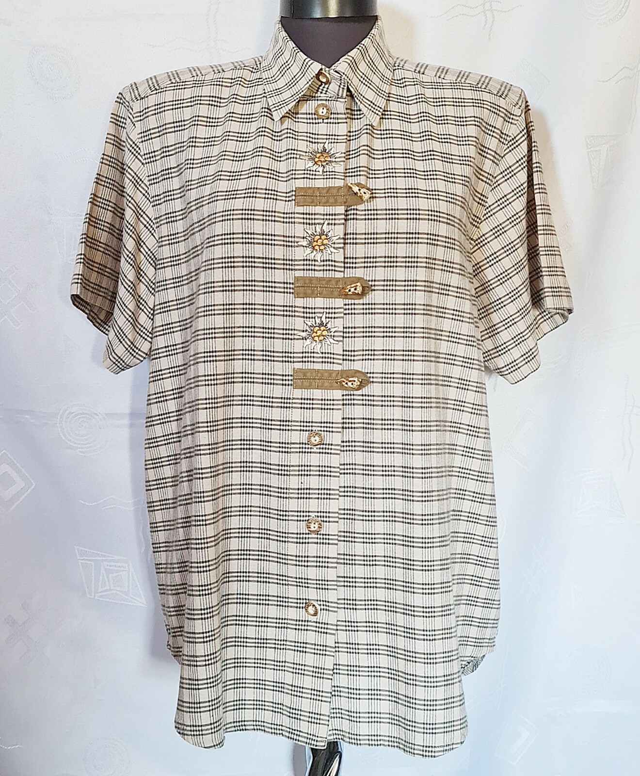 VINTAGE AUTHENTIC CONDOR OKTOBERFEST DIRNDL TYROL WOMENS BLOUSE SIZE US 8 EU 36