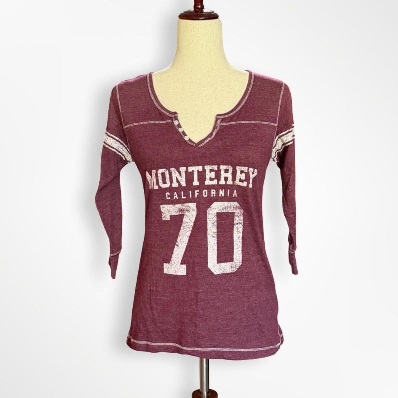 MV Sports Retro Jersey Style Women’s “Monterey California” M Preppy Vintage