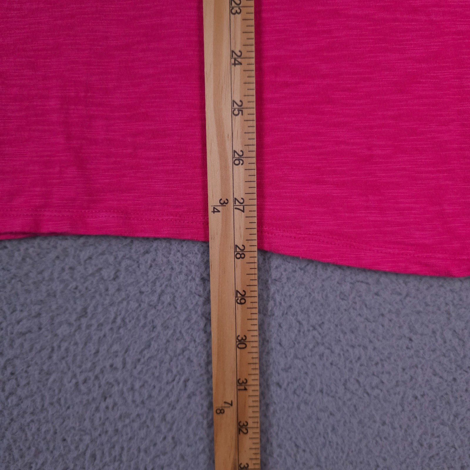 Chicos Shirt Womens 2 US Large Bright Pink Sleeveless Asymmetrical Tunic Top